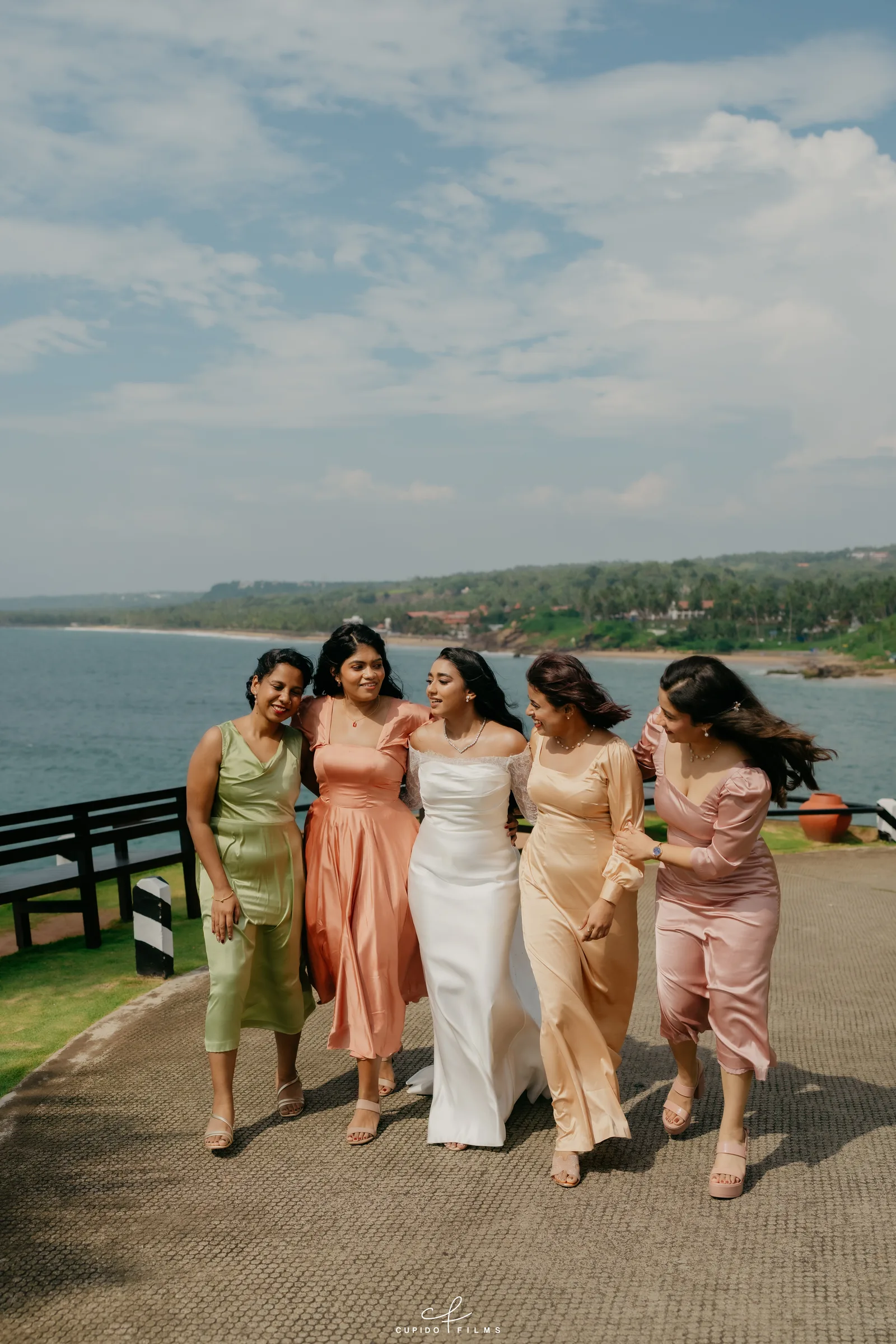 Wedding celebration by the coast
